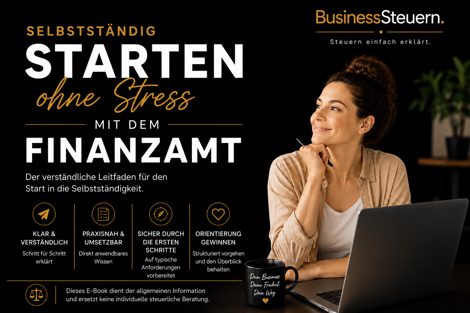 Notizen zur Gründung neben einem Laptop